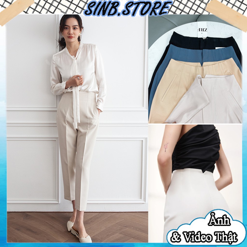 Quần Baggy Nữ, Quần Vải Công Sở Baggy Cạp Liền Siêu Xinh - Che Khuyết Điểm Vùng Bụng, Chân - SINB.STORE | BigBuy360 - bigbuy360.vn