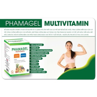 (toa bác sĩ)tăng đề kháng mùa dịch vitamin và khoáng chất PHAMAGEL multivitamin  hộp 60v (vitamin tổng hợp)