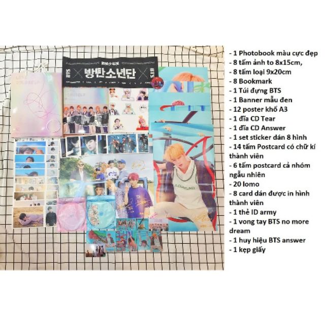 Combo photobook bts loại 2 cd