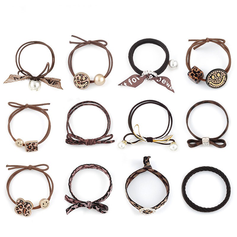 DÂY BUỘC TÓC ⚡️FREESHIP⚡️ Hộp 12 Chun Buộc Tóc Phong Cách Hàn