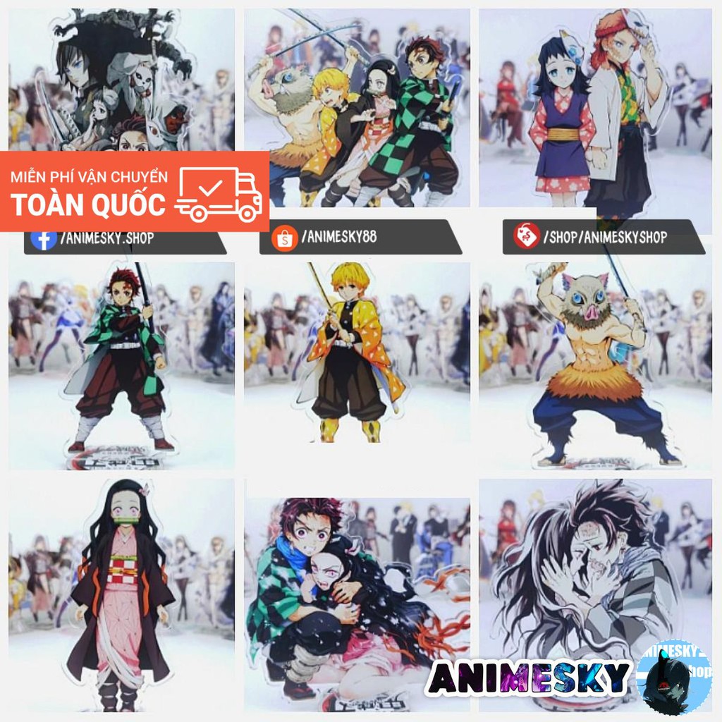 Standee Anime Kimetsu no Yaiba - Tượng MIKA để bàn ANIME