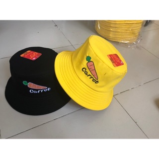 Mũ bucket thêu hoạ tiết CÀ RỐT