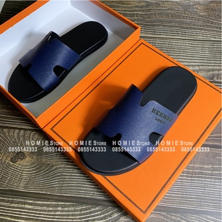Dép Chữ H Quai Da Bò 100% Full Box Đế Chống Trơn Trượt