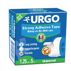 BĂNG KEO XÉ LỤA Y TẾ URGO 1,25cmx5m