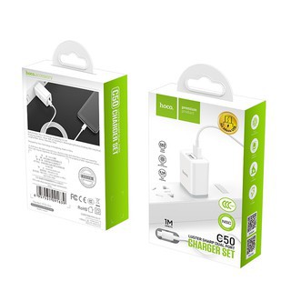 Bộ củ sạc hoco c50 micro