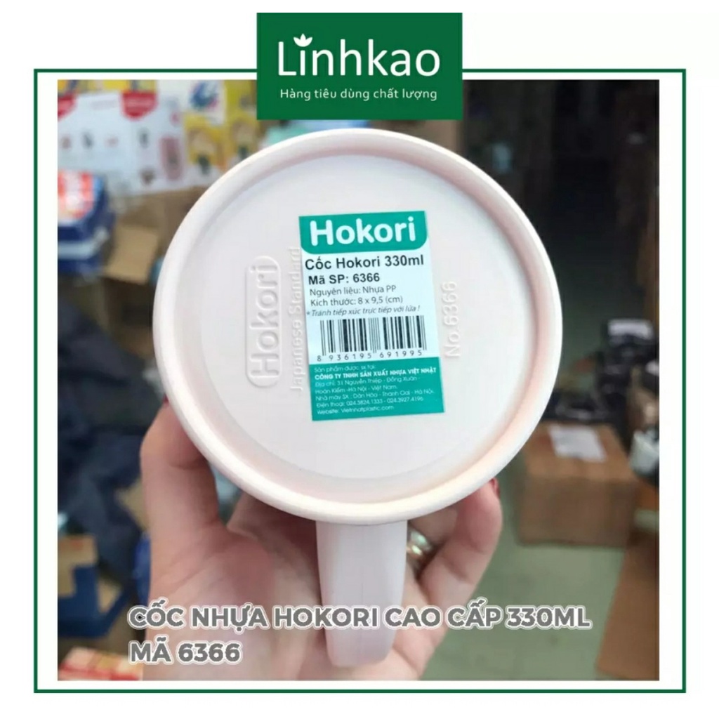 2 CỐC NHỰA HOKORI VIỆT NHẬT CAO CẤP 330ML