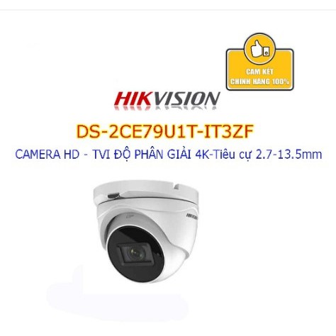 Camera DS-2CE19U1T-IT3ZF /DS-2CE79U1T-IT3ZF độ phân giải 4k, hồng ngoại 40m, tiêu cự thay đổi, hàng chính hãng