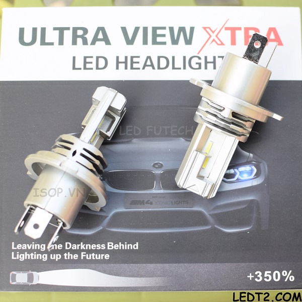 [LEDT2 ISOP] Đèn pha LED Ultra View MOTO Xtra [Số lượng: 1 cái] [Bảo hành 6 tháng]