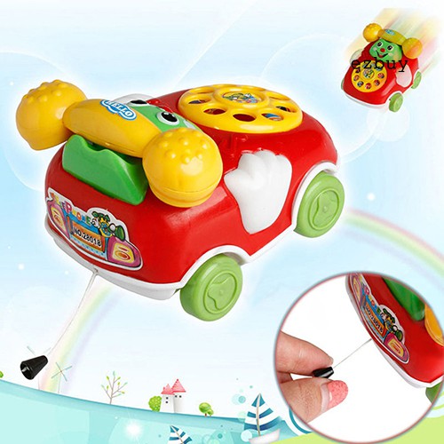 Đồ Chơi Xe Kéo Kiểu Dáng Điện Thoại Hình Mặt Cười Độc Đáo Cho Bé