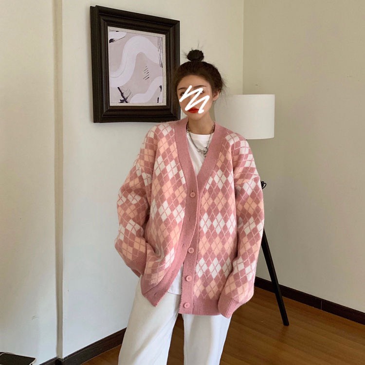 Áo Len Cardigan Trám Dáng Thụng Cài Cúc Phong Cách Tiểu Thư Điệu Đà Cá Tính | BigBuy360 - bigbuy360.vn