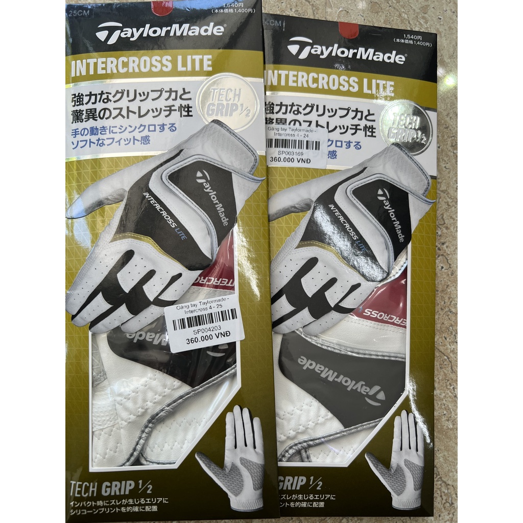 Găng tay golf Taylormade Intercross lite - golf glove Taylormade left hand