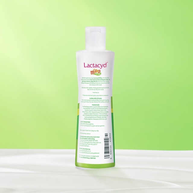 Lactacyd Milky - Sữa tắm gội trẻ em Lactacyd