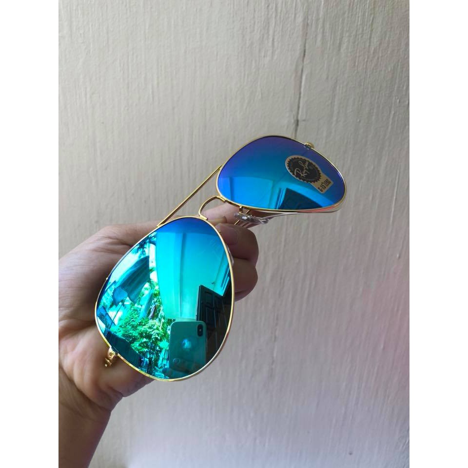 Kính nam Rayban xanh biển tráng gương | BigBuy360 - bigbuy360.vn