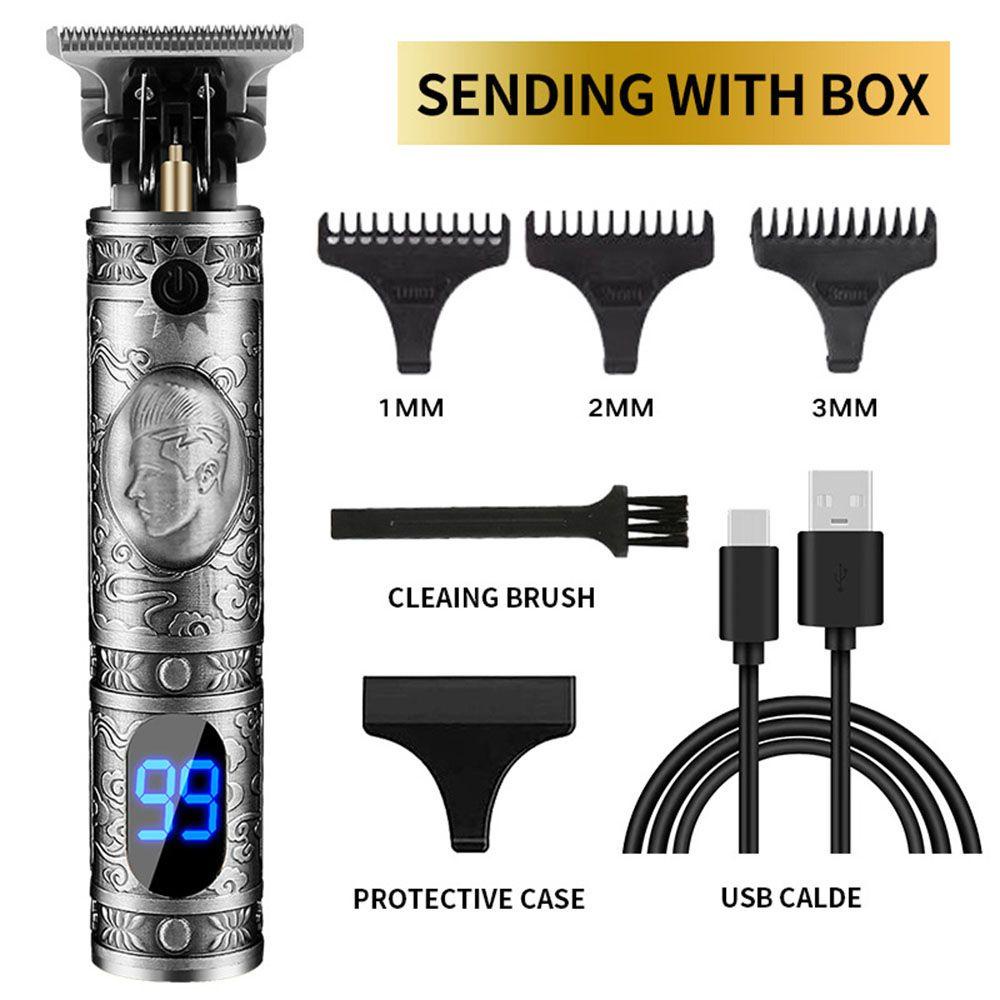 Máy cạo râu Hớt Tóc / Cạo Râu Không Dây Màn Hình LCD Chuyên Nghiệp Cho Nam
