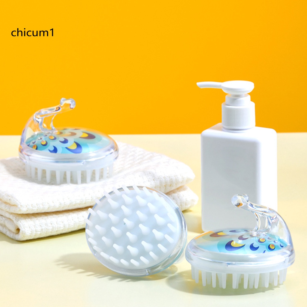 [Hàng mới về] Bàn chải mát xa da đầu thiết kế nhỏ gọn tiện dụng