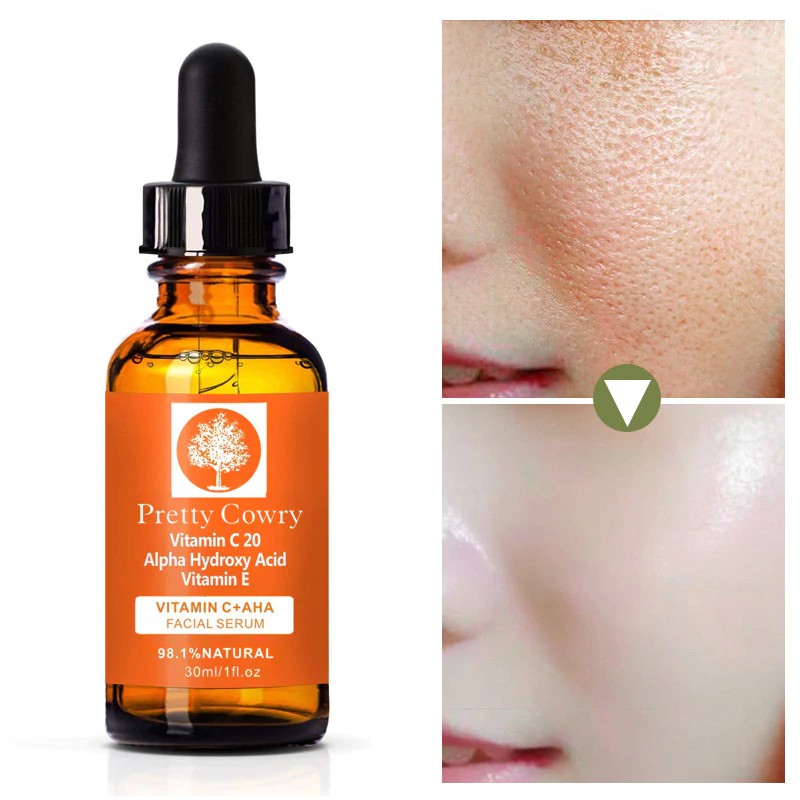 Serum Vitamin C Pretty Cowry chống lão hóa se khít lỗ chân lông 30ml