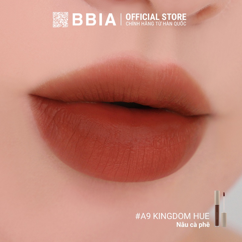 Son Kem Lì Bbia Last Velvet Lip Tint Asia Edition Version 2 - A9 Kingdom Hue- Bbia Official Store