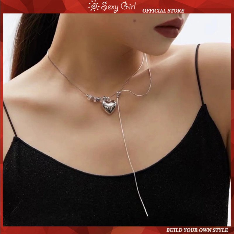 Dây Chuyền Sợi Xích Mặt Hình Trái Tim Đơn Giản Thời Trang 2022 Cho Nữ