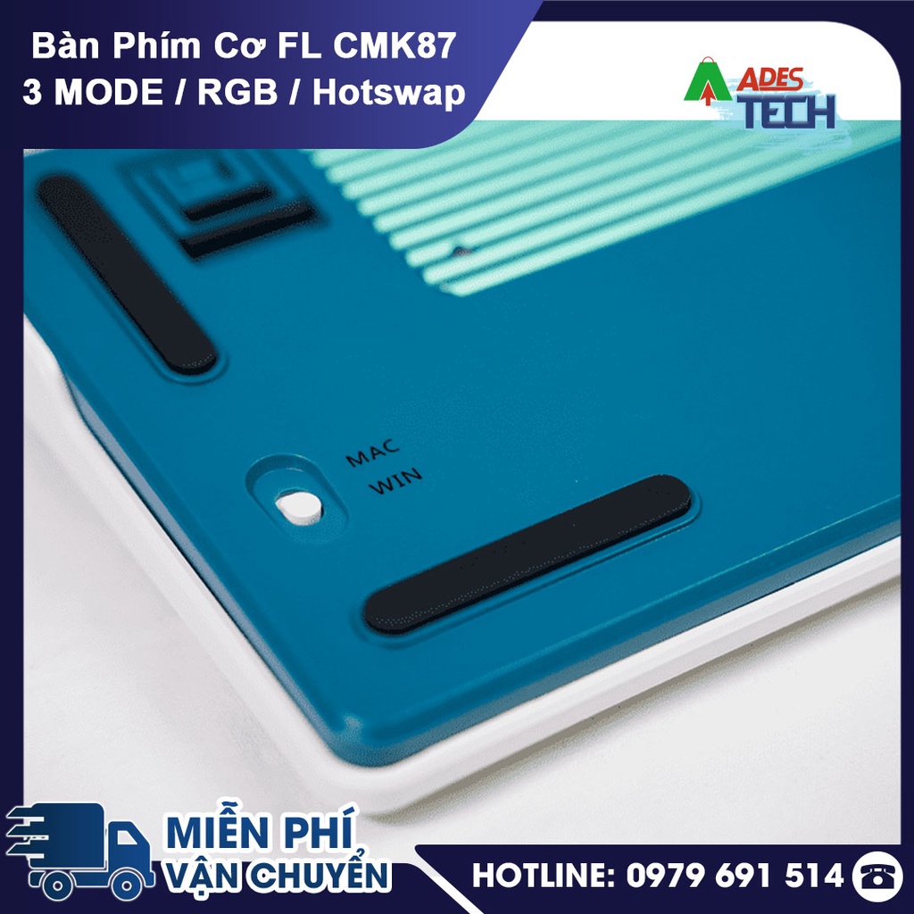 ✔️Bàn Phím Cơ FLEsport CMK87 3 MODE / RGB / Hotswap ✔️ Bàn phím cơ không dây ✔️Bảo hành 12 tháng
