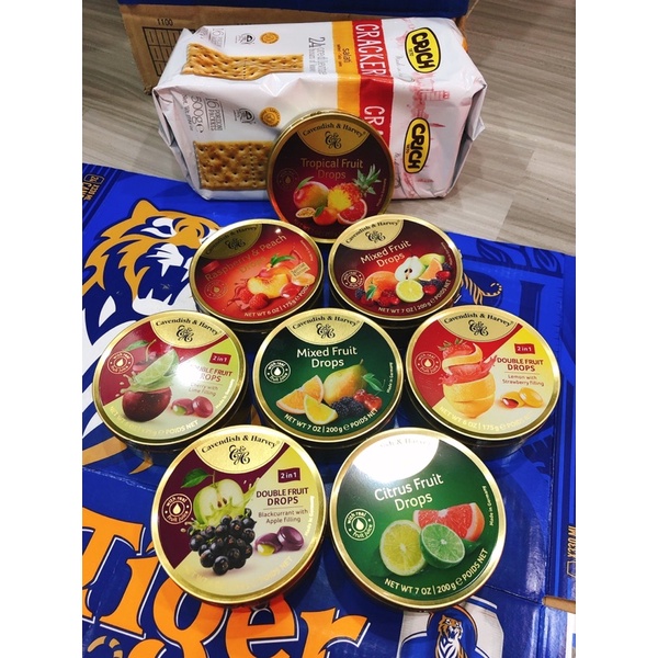 Kẹo Cứng Trái Cây Cavendish & Harvey Đức Đủ Loại 100 gram, 300 gram, 966 gram