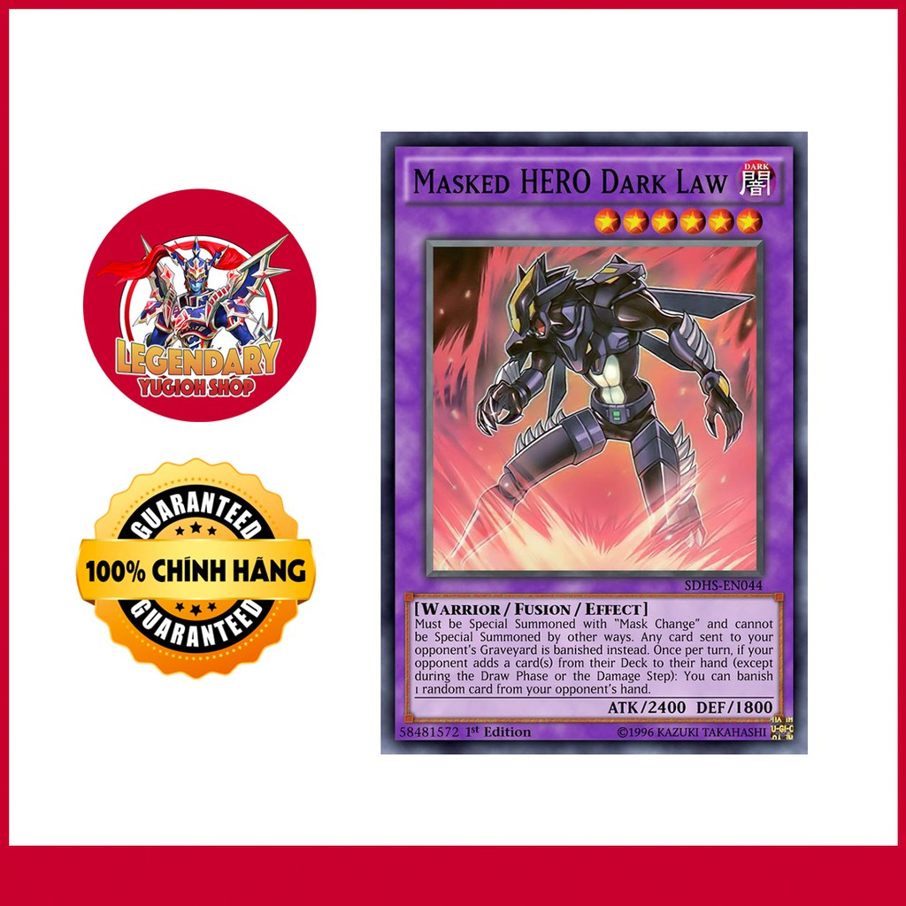 EN]Thẻ Bài Yugioh Chính Hãng] Masked Hero Dark Law