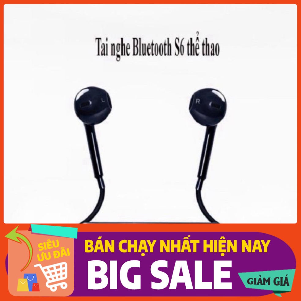 [FREE SHIP] 💥[GIÁ HỦY DIỆT]💥Tai nghe bluetooth thể thao không dây S6 ĐẸP- NHỎ GỌN- ÂM THANH CỰC HAY 💥SIÊU RẺ💥