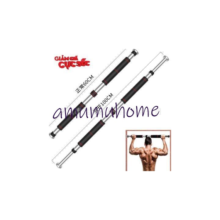 Xà đơn gắn tường size 60-80cm tặng kèm dây chun tummy trimer tập cơ bụng