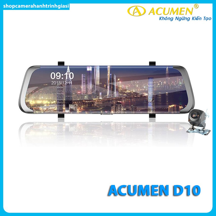 Camera Hành Trình  ACUMEN D10 Màn Hình Cảm Ứng 9.66 Inch Full HD