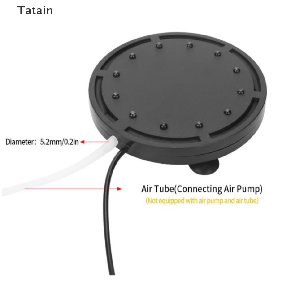 Đèn LED tròn tạo bọt khí nhiều màu sắc dành cho trang trí bể cá