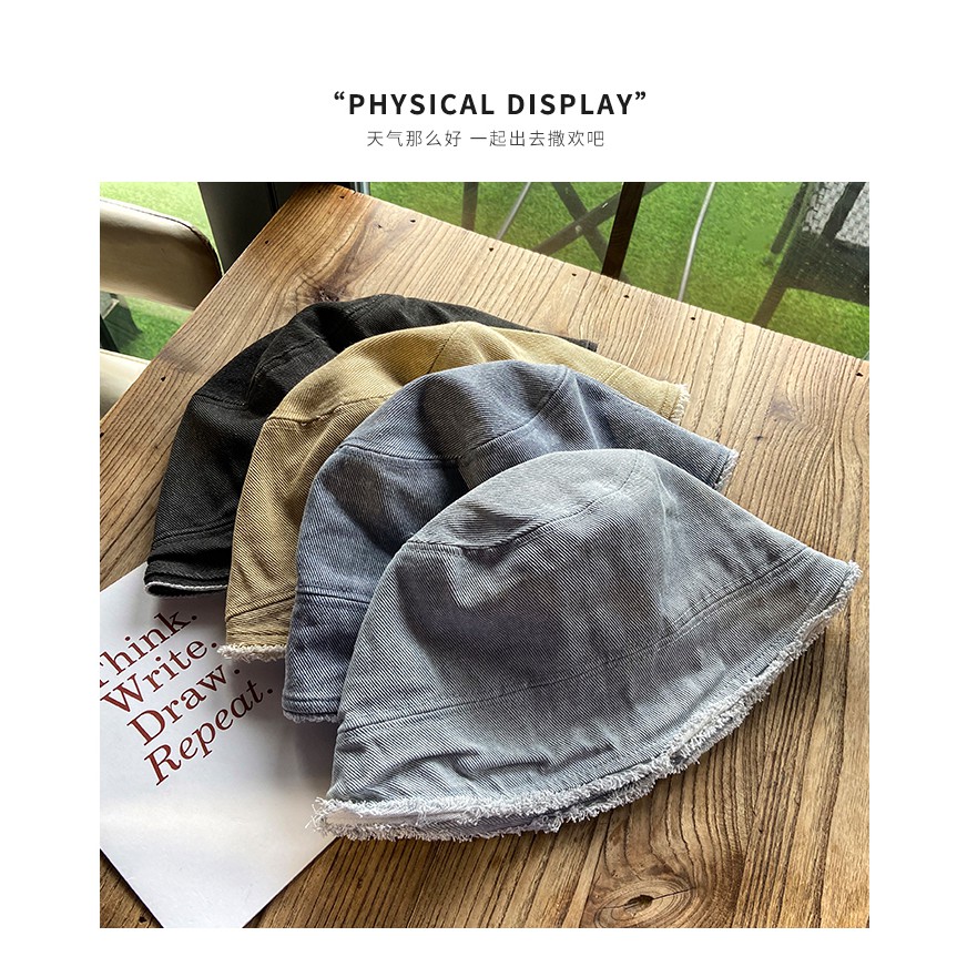 Nón Tai Bèo Vải Denim Che Nắng Kiểu Nhật Bản Thời Trang Xuân Hè Cho Nữ