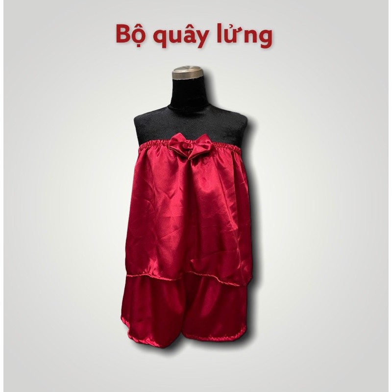 Bộ quây lửng khách mặc gội đầu dưỡng sinh, massage tắm trắng