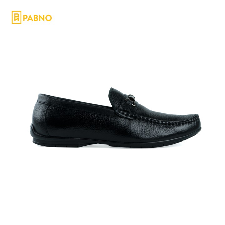 [Mua 1 Được 2] Giày mọi phối khóa DA THẬT cao cấp PABNO PN168 - Tặng Cà Vạt