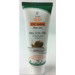 Sữa rửa mặt trắng da - Se khít lỗ chân lông - Ngăn ngừa lão hóa - Tái tạo da Ốc Sên OHIO New Day ( 80g )