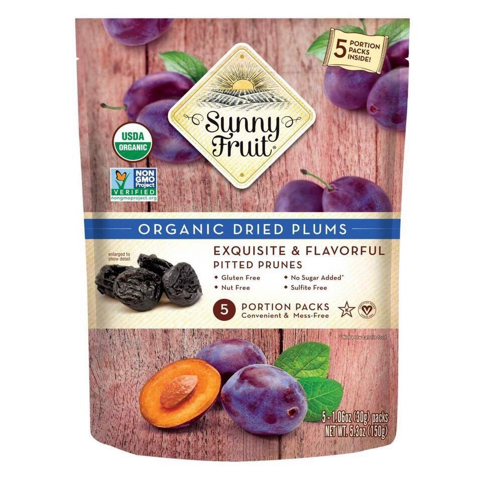 Mận khô hữu cơ Sunny fruit giảm táo bón cho bé - Mint ăn dặm