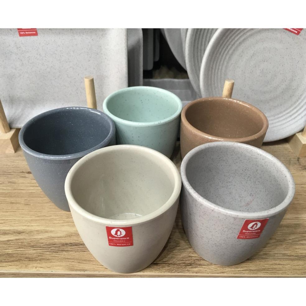 Ly lùn melamine chất liệu khó bể vỡ hàng Thái Lan 200 ml nhiều màu C142