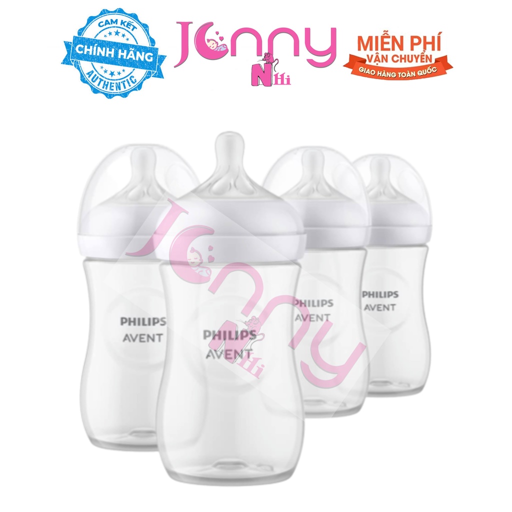 Bình Sữa Philips Avent Natural chống đầy hơi kèm núm vú cho bé từ 0m+ 125ml 260ml
