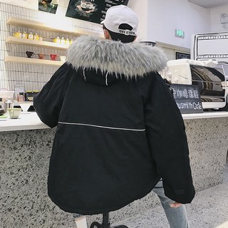 Áo phao nam mũ lông hàng chuẩn đẹp loại 1 dày dặn ấm áp