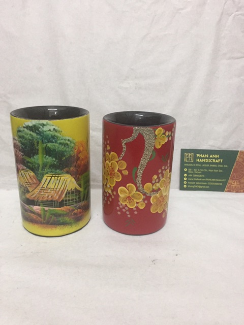 Lọ cắm bút sơn mài