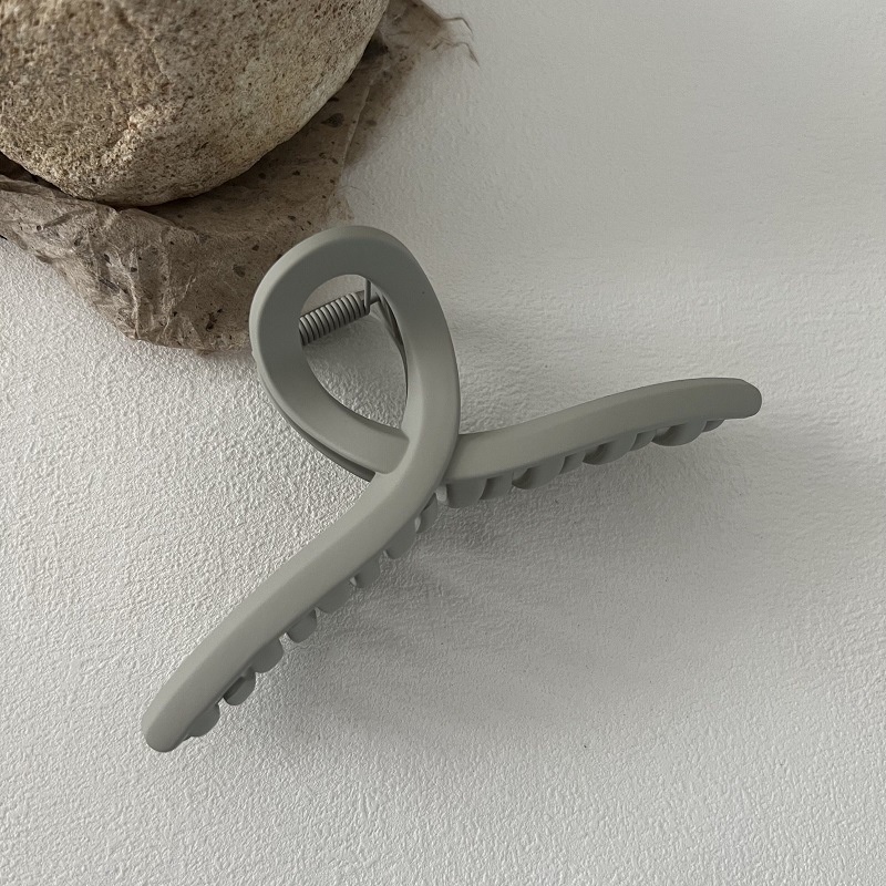 Kẹp Tóc Cá Mập 13cm Màu Nhám Đơn Giản Dễ Phối Đồ