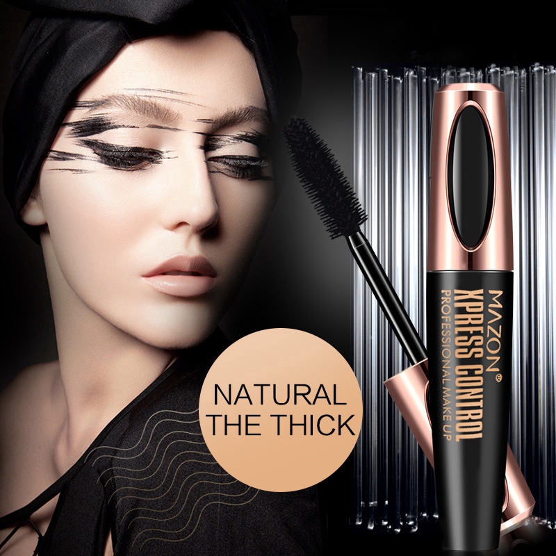 [Hàng mới về] Mascara chải cong dày và dài lông mi sợi tơ 4D nhanh khô chống thấm nước