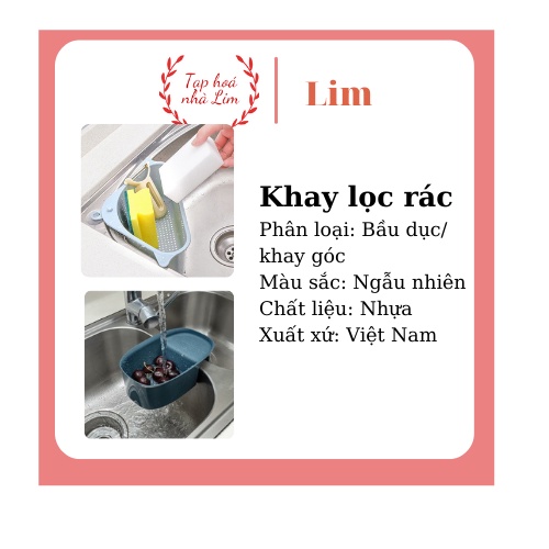 Khay Bầu Dục Lọc Rác Đa Năng Gắn Bồn Rửa Chén, Bồn Rửa Bát – Rổ Nhựa Đựng Giẻ Rửa Chén – Xà Phòng