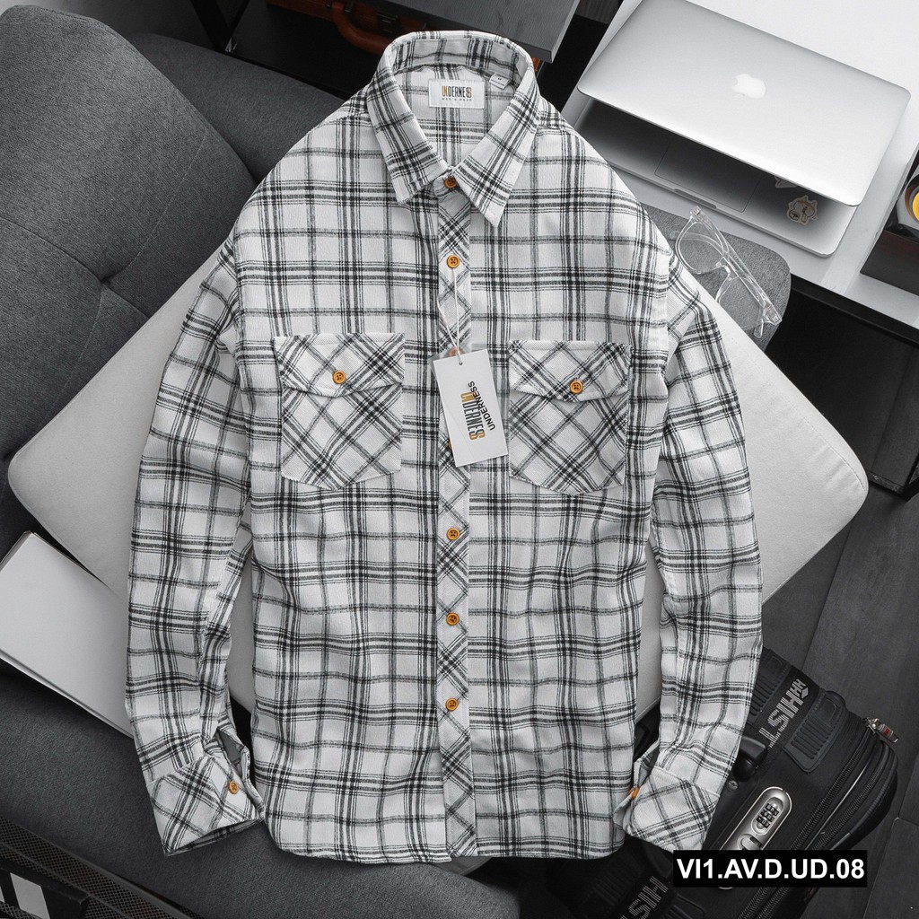 Aó sơ mi NAM kẻ caro Underness chính hãng | BigBuy360 - bigbuy360.vn