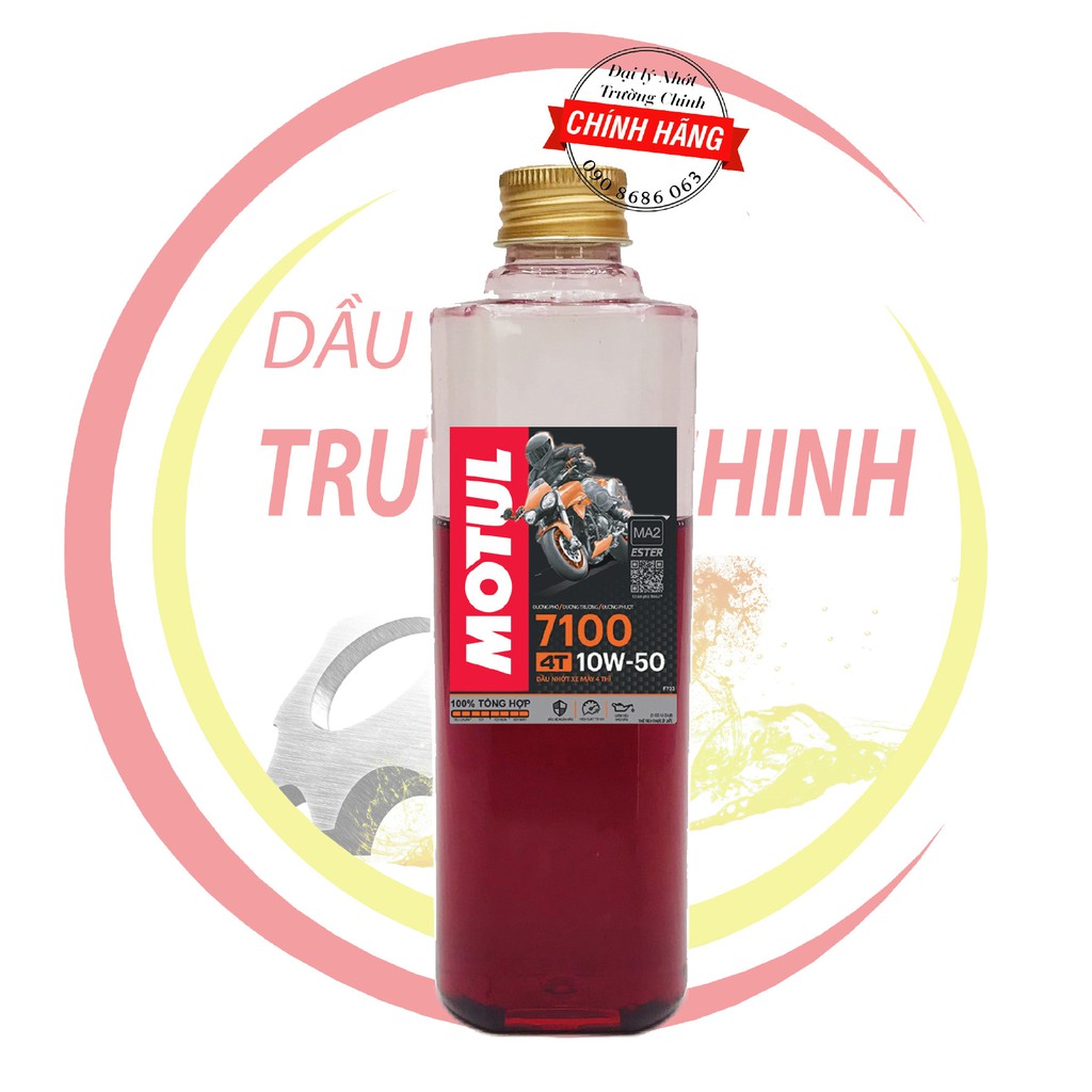 Nhớt Motul 7100 10W50 100ML,200ML, 300ML, 400ML dành cho xe số xe côn