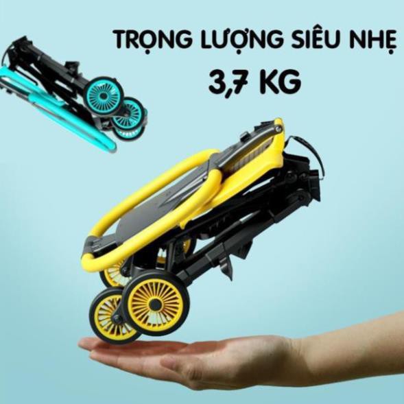 Xe đẩy du lịch VOVO đảo chiều gấp siêu gọn