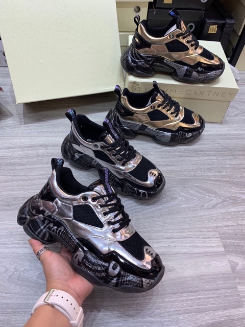 Giày thể thao nữ siêu ngầu vàng - bạc (chat trước check size)