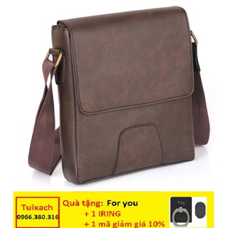 túi đeo chéo nam 🎒 Freeship 🎒 Giảm 10K Khi Nhập [TUIXACH10k] 🎒 Túi Đeo Chéo Đựng Ipad Nam 20 (Nâu,ĐEN)