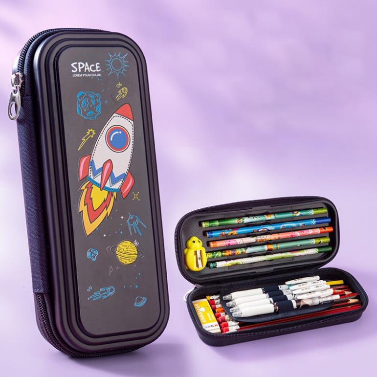 Hộp đựng bút SOLANO hộp bút cute nhiều ngăn đa năng hình hoạt hình cho học sinh kèm quà tặng SP-001363