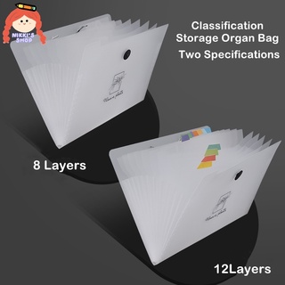 Túi Đựng Tài Liệu Khổ A4/5 Lớp 12 Lớp Màu Trong Suốt