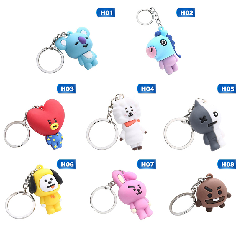 BTS BT21 Móc Khóa Hình Nhân Vật Bt21 Dễ Thương