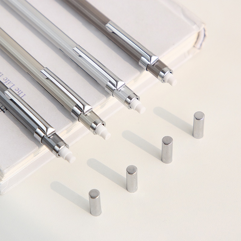 Deli Bút Chì Bấm Kim Loại Ngòi 0.5mm 0.7mm 2B Tiện Dụng